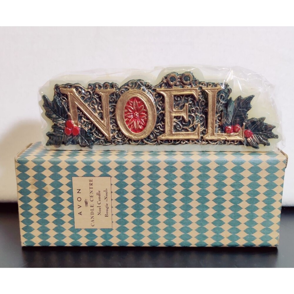 Vintage 1990's NOEL Christmas Candle Avon- Bougie Noel NEW